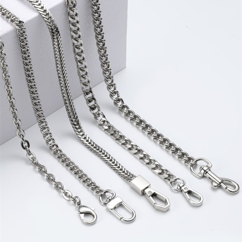 Silver Bag Chain Transformation Accessories Straps Replacement Underarm Crossbody Shoulder Strap Metal Armpit Chains y240829