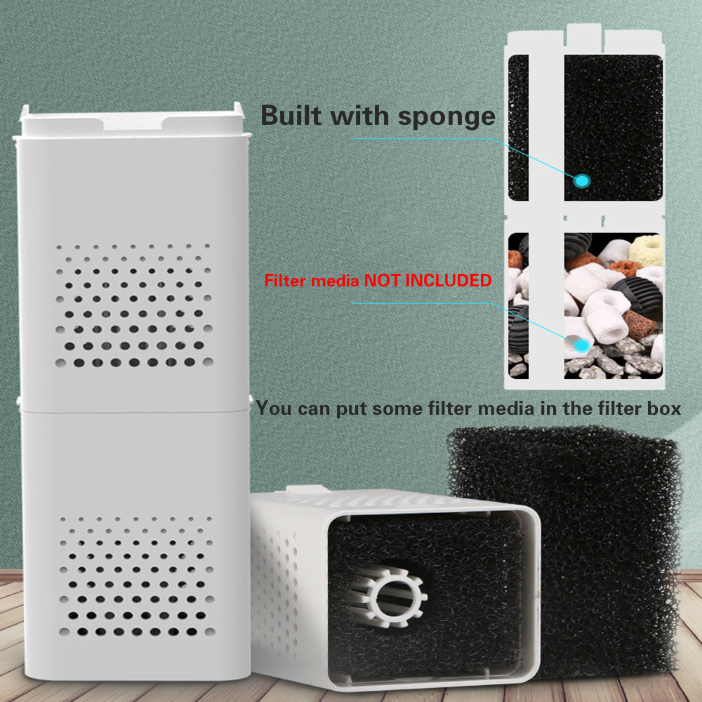 SUNSUN-Multi-Function Aquarium Filter, Internal Sponge Filter, Submersible Water Pump, Wave Maker, Air Aerator for Fish Tank