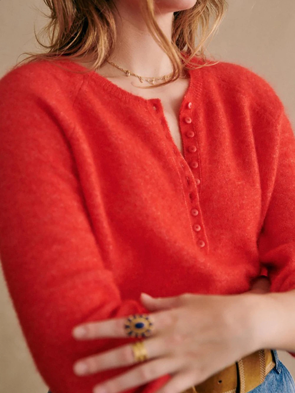 ZESSAM Solid Jacquard Knitted Woman Sweater Long Sleeve ONeck Stitching Female Pullover Classic Retro Lady Top 240827