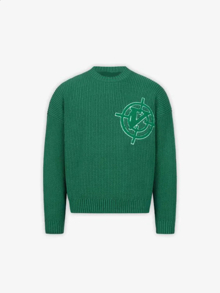 Mens waist letter printed O-neck sweater loose long sleeved solid warm pull jumper autumn fashion mens knitted sweater 240829