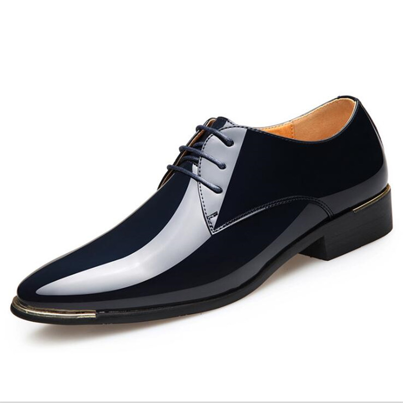 England Trend Casual Shoes Male Oxford Flats atillas Plus Sneakers New Fashion pointed Patent leather Men shoes 2020 tyu7 c2f1