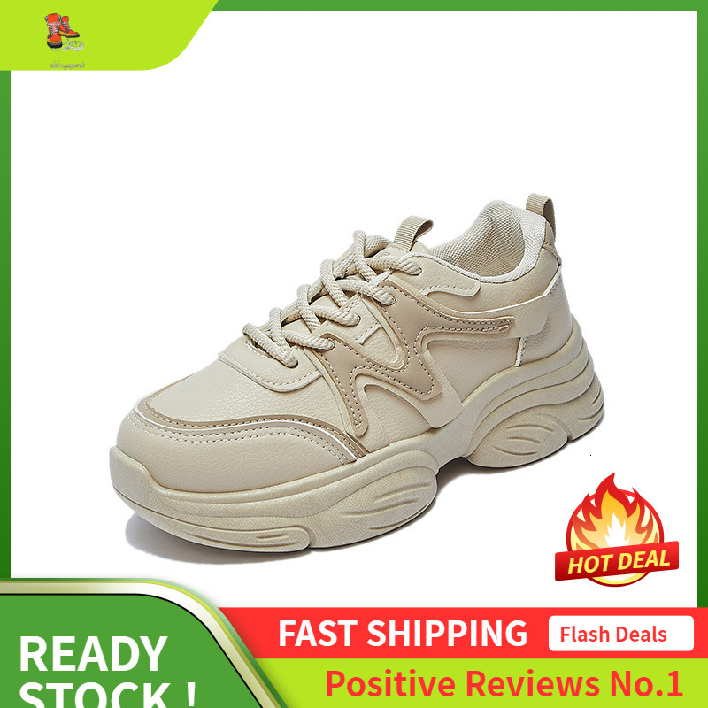 Ddmysports Ins Korean Version New Dad Shoes For Women Autumn Student Running Sports Thick Sole Height Increasing Leisure Street Shot EP OUTDOOR