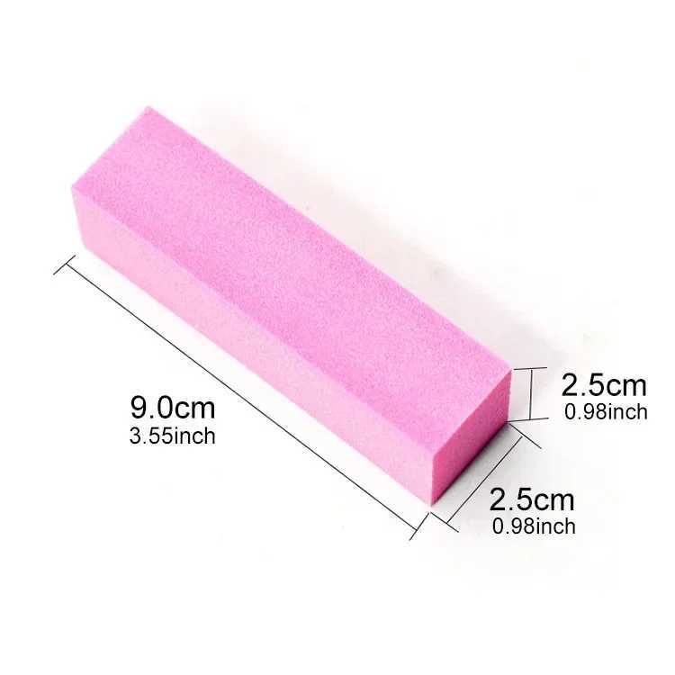 10/20 pieces of multi-color professional Japanese nail sponge rubber strips matte polishing blocks beauty nail tools nail files W240829