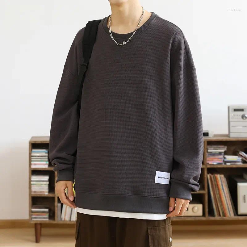 Men's Tracksuits Casual Sporty Suit Loose Fit Long Sleeve Spring Autumn Fashion Trendy Versatile Walf Checks
