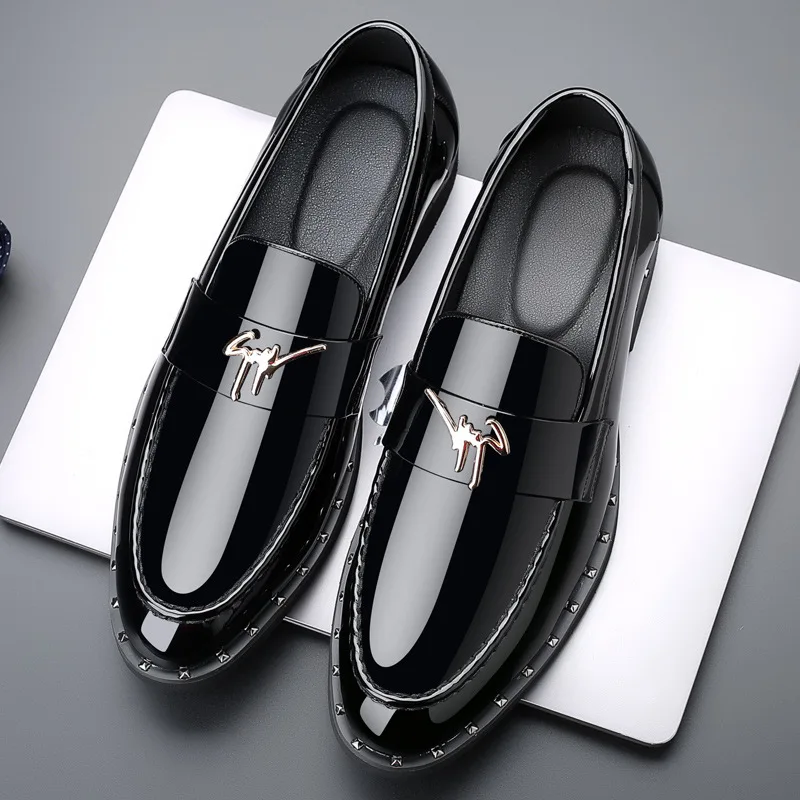 male comfortable shoe leather fashion shoes men terse mocassini loafers black high quality casual mens business dh911125171