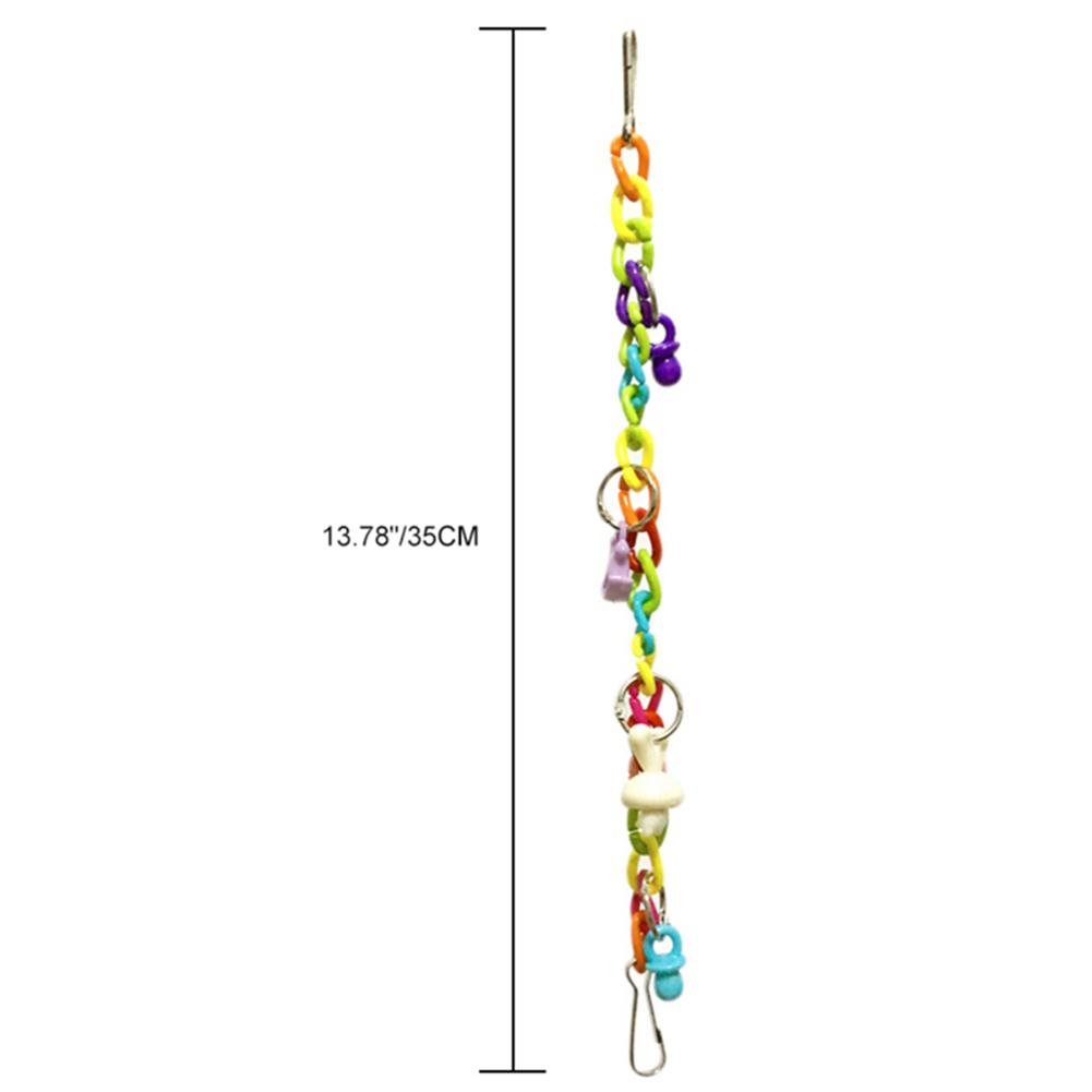 Parrot Colorful Acrylic Bridge Cage Bird Funny Pet Supplies Toy Hanging Accessories Swing Toys Chain Exercise