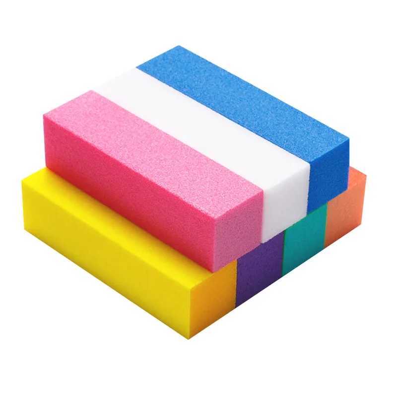 10/20 pieces of multi-color professional Japanese nail sponge rubber strips matte polishing blocks beauty nail tools nail files W240829