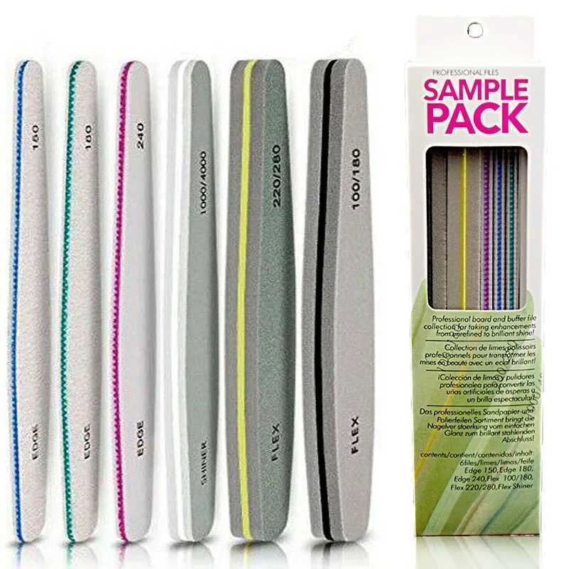 5/6 nail files 100180 nail sanding buffer professional double-sided sanding buffer nail files foot therapy nail brush tool set W240829