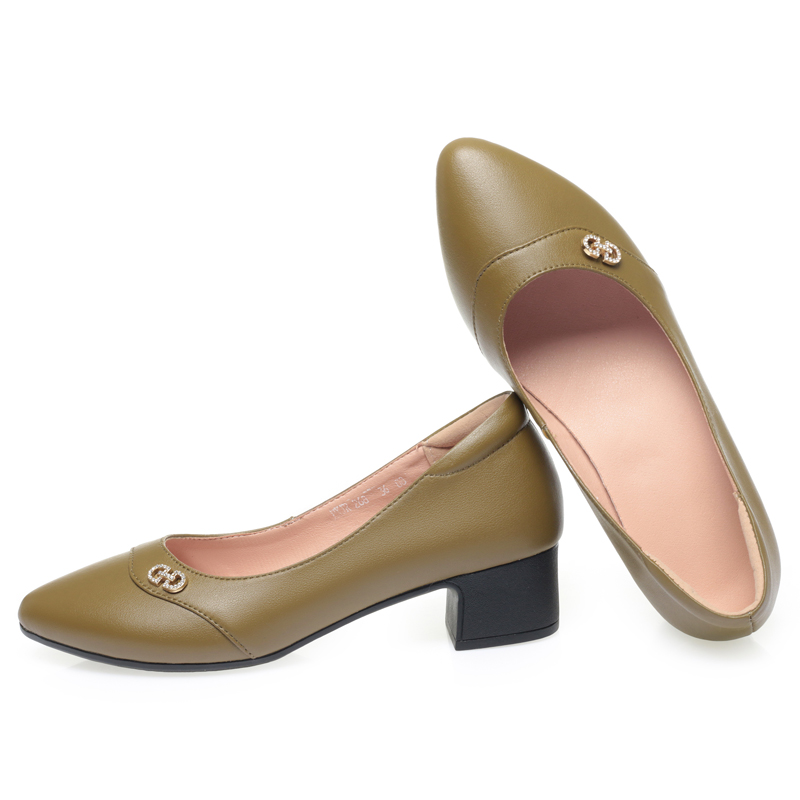 AIYUQI Women's Dress Shoes Spring 2024 New Genuine Leather Women's Office Shoes Large Size Ladies Shoes