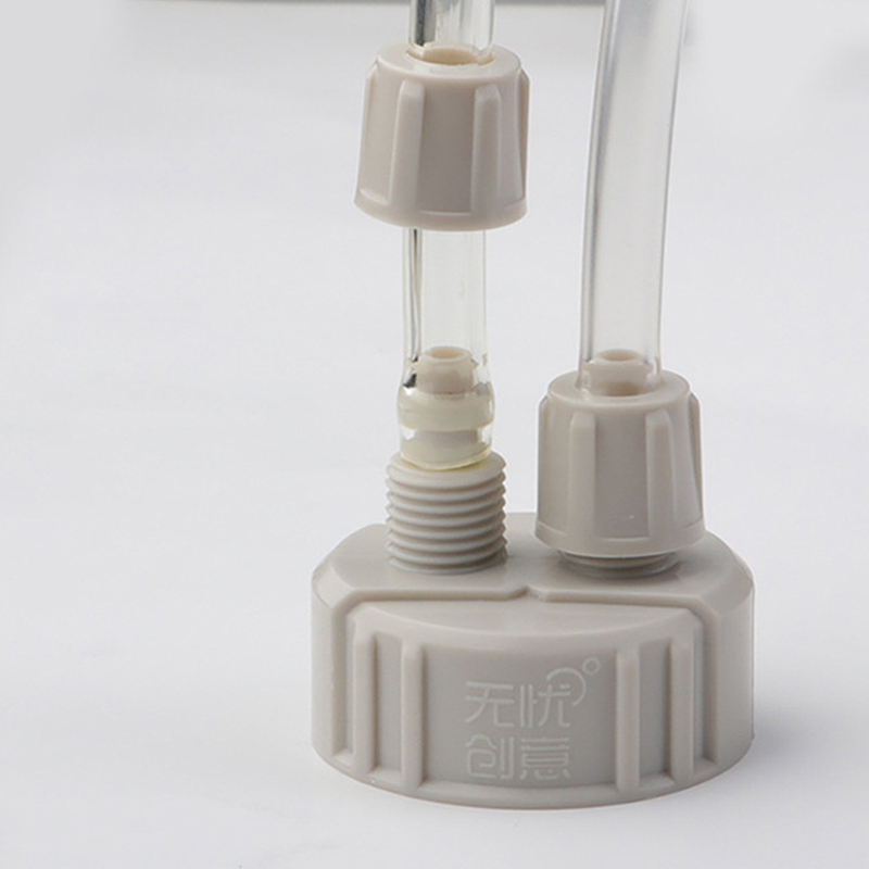 Co2 Reactor Air Diffuser Generator Double Connector Tube Valves Guage Bottle Cap Diy Aquarium Plants Fish Tank Accessories