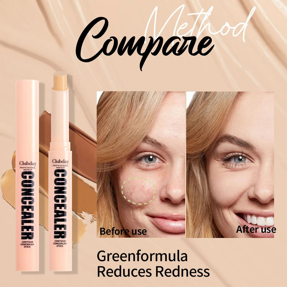 Orange green contour concealer waterproof matte concealer full coverage dark circle nude basic cosmetic corrector 240829
