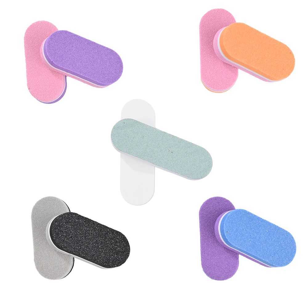 20/40 pieces of mini nail file blocks with 100/180 grit sponge buffer solution used for double-sided DIY salon processing tools of acrylic nail buffer