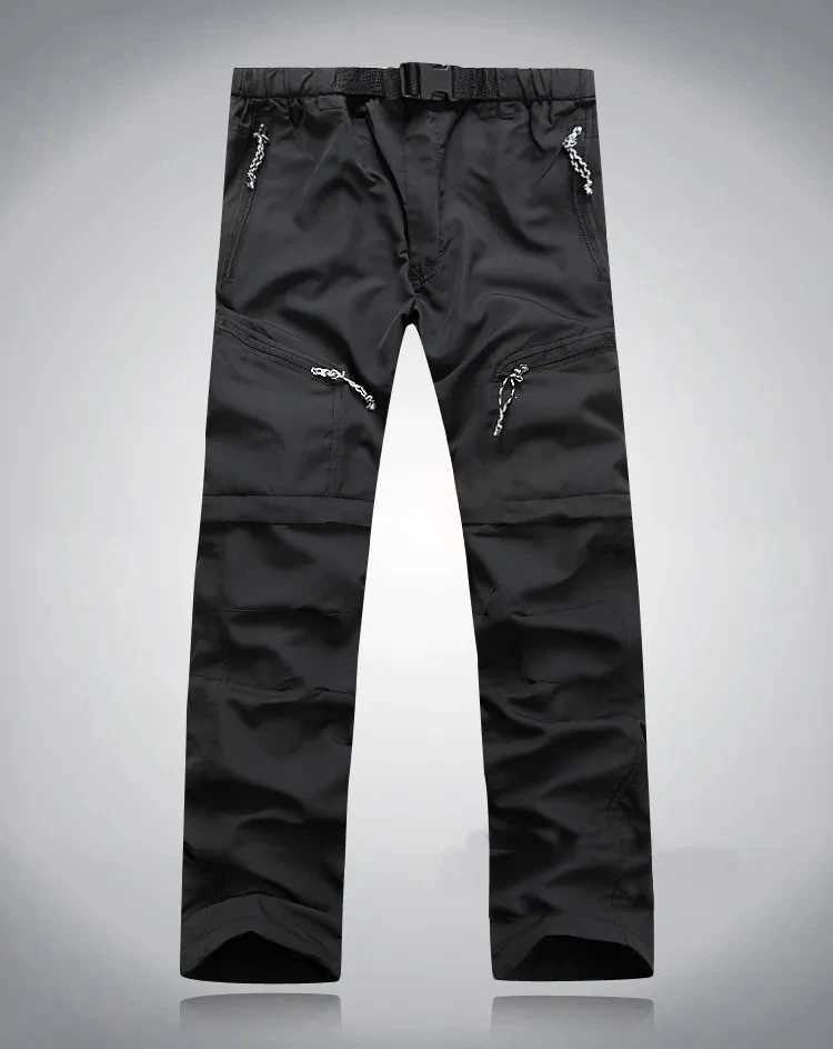 Mens quick drying pants outdoor tactical waterproof detachable pants hiking sports breathable hiking shorts W240829