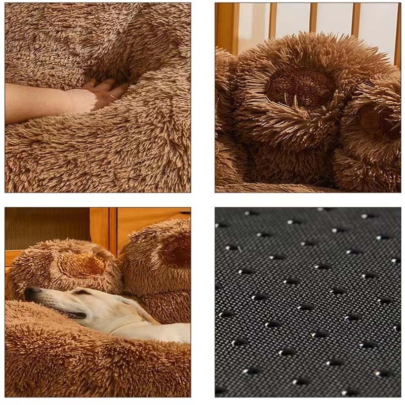 Soft Fluffy Dog Beds Long Plush Cat Mat Padded Sofa Sleeping Cushion Pet Kennel Warm Accessories Hand Washable Dog Supplies