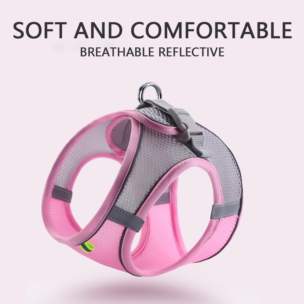 Cat Harness and Leash Set,Adjustable Escape Proof Kitten Vest Harness with Soft Mesh Reflective Pet Harness,Fit for Kitten,Puppy