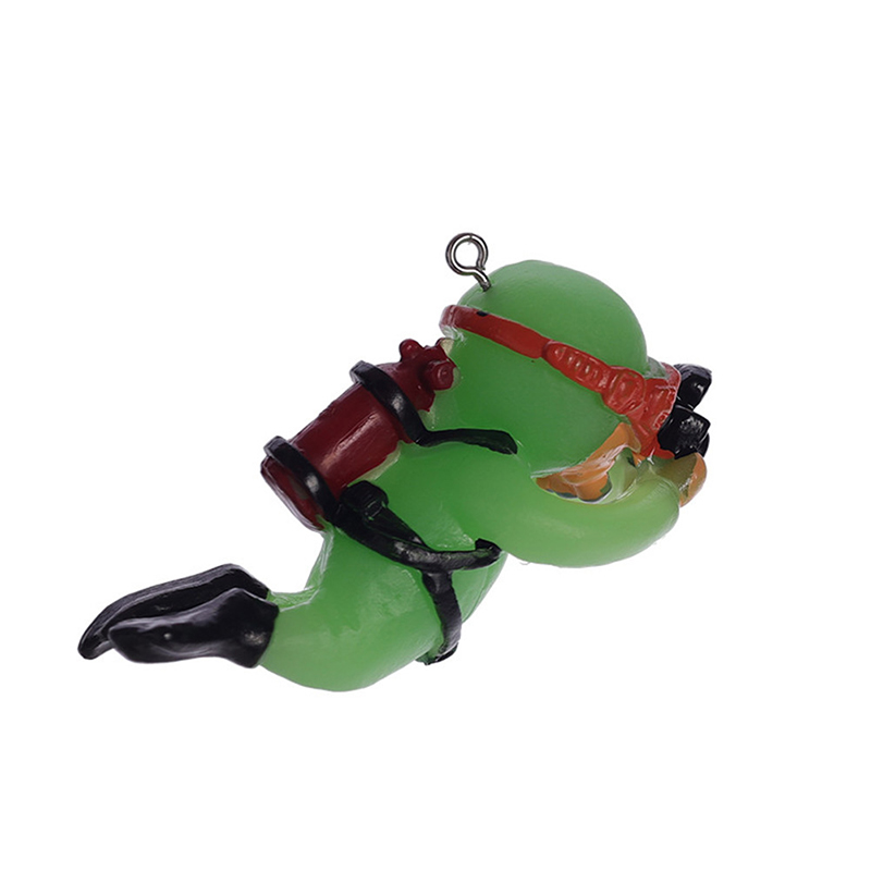 Resin Luminous Ornaments Floating Diver Simulated Underwater World Aquarium Fish Tank Landscaping Decorations Toys Accessories