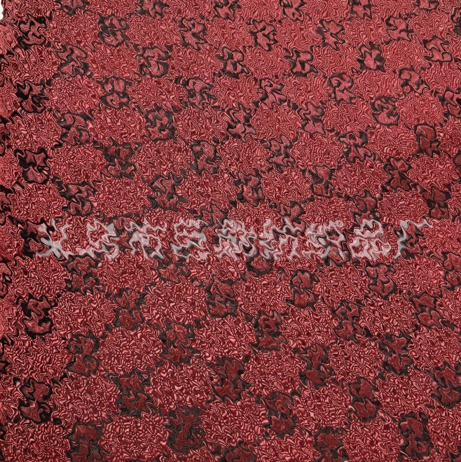 Color-woven jacquard fabric English letter retro fabric clothing clothing wallet shoes hat fabric Top All-match