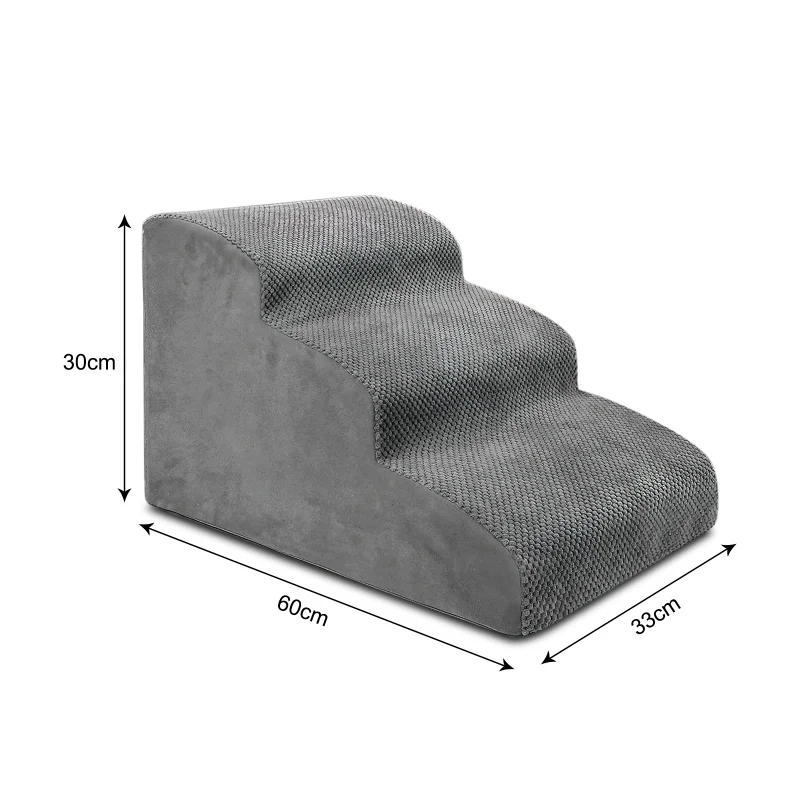 Escalones auxiliares de algodón para cachorros, escalera antideslizante para perros pequeños en la cama, accesorios extraíbles p