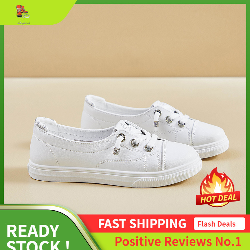 Ddmysports Summer One Step White New Korean Edition Ins Female Students Breathable Board Casual Shoes Street Shot A OUTDOOR