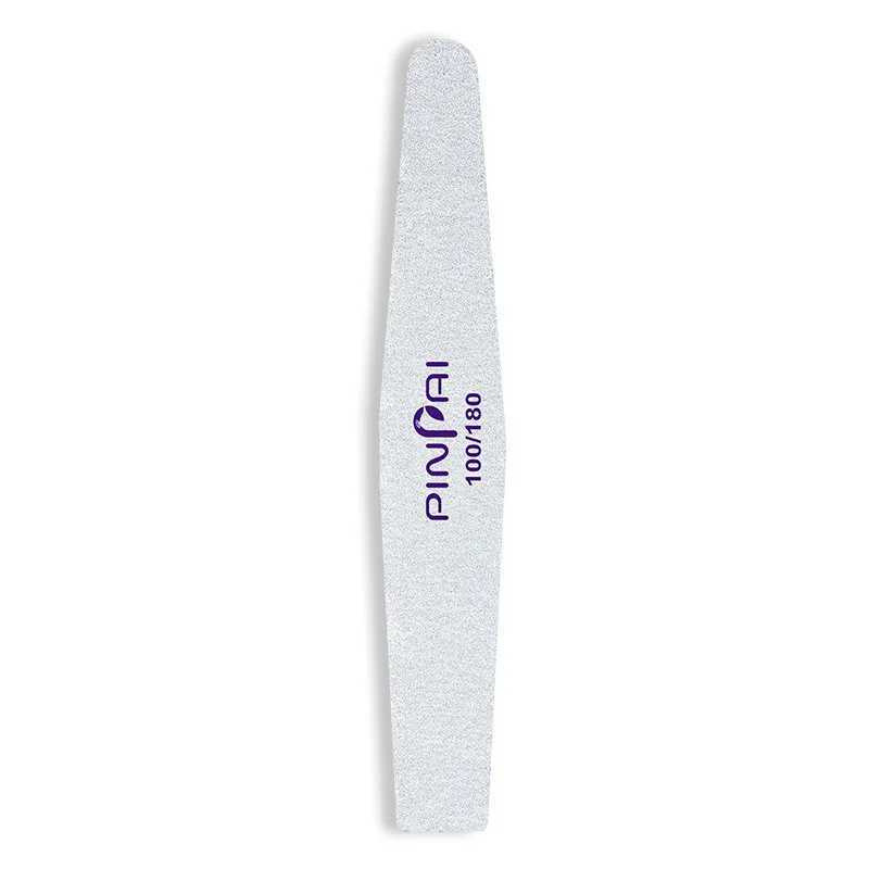 Double sided nail file sturdy and thick nail file used for hand polishing half moon lime 100 180 grit nail file nail tool W240829