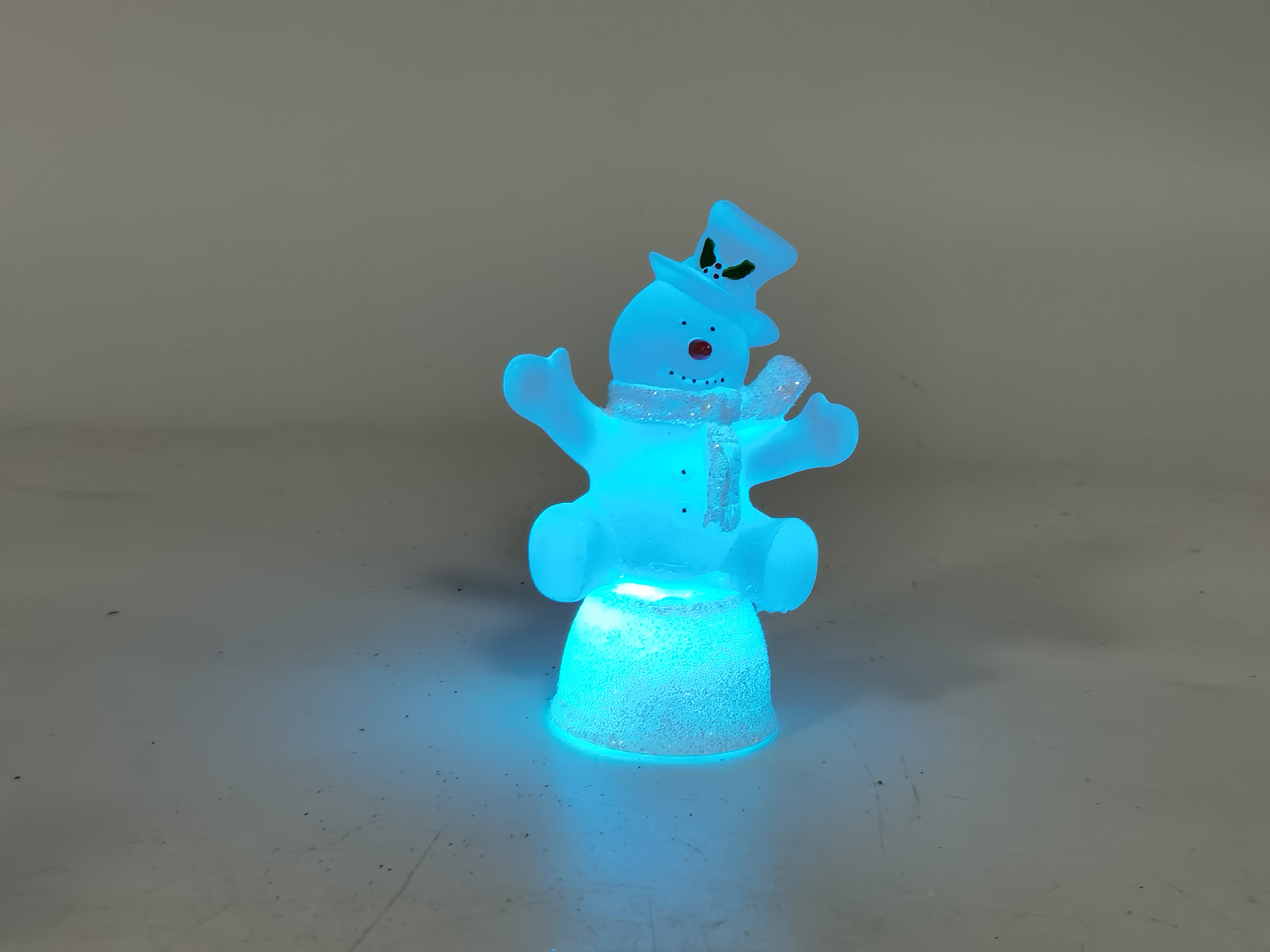 Christmas Snowman standing posture LED night light small decoration 4-piece set