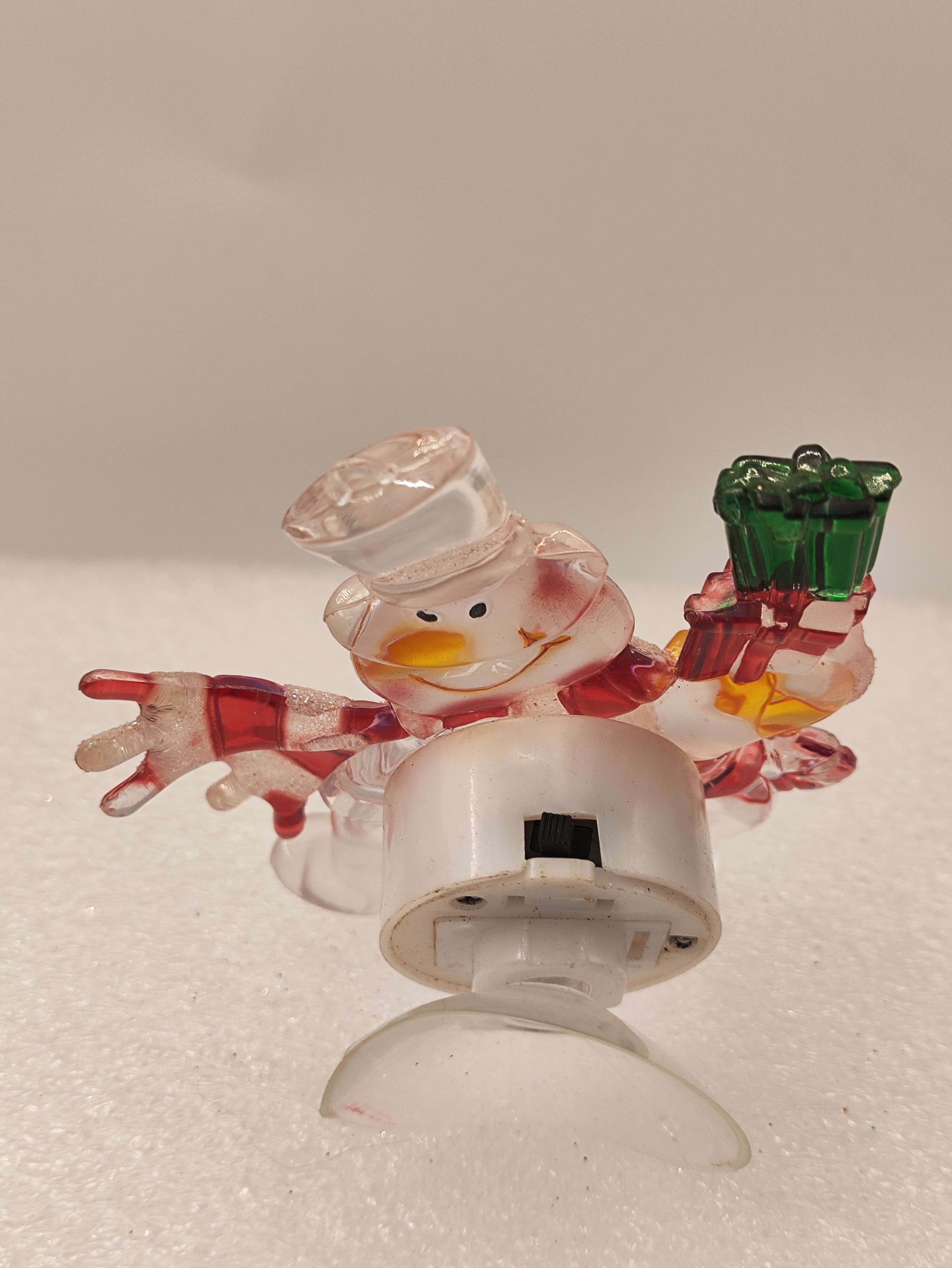 Christmas gift Suction cups Snowflake three-piece set Christmas gift kids LED lights bathroom trinkets