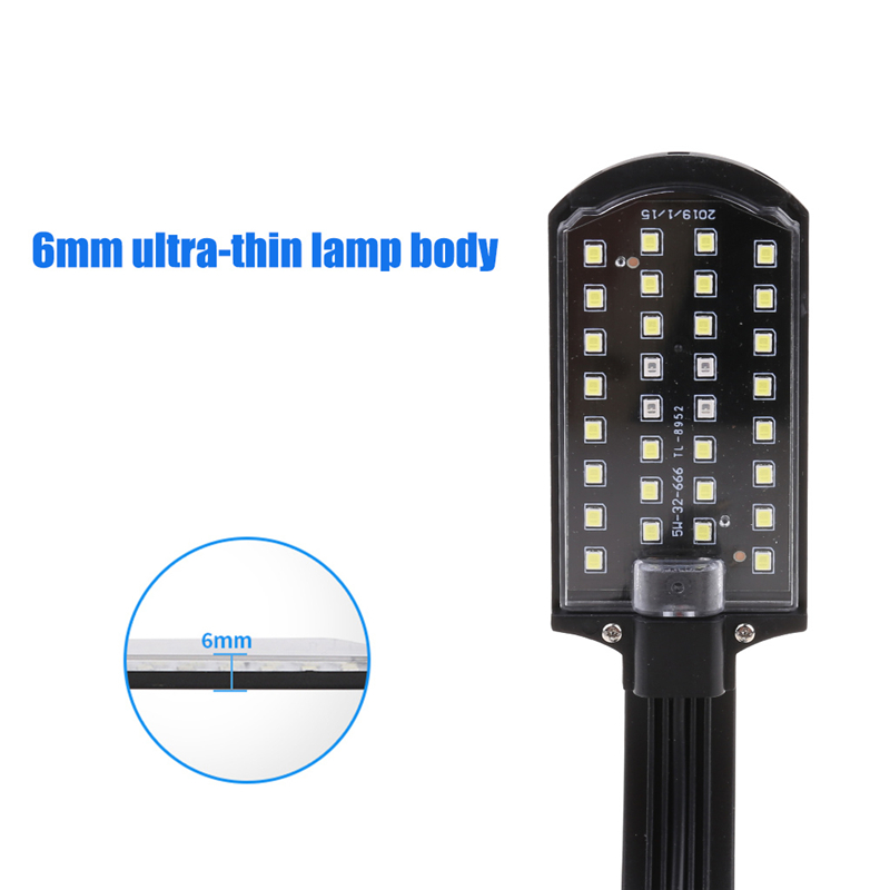 Simple LED Aquarium Lights Water Grass Plants Grow Light Fish Tank Clip-on Waterproof Lighting Lamp for Aquarium