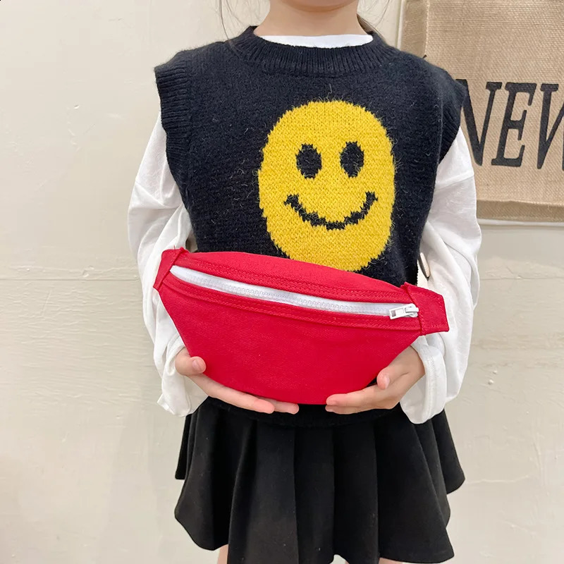 Childrens Bag Cute Baby Waist Kids Girl Boy Red Fanny Pack Toddler Packs Belt Mini Coin Purse Phone 240830Z