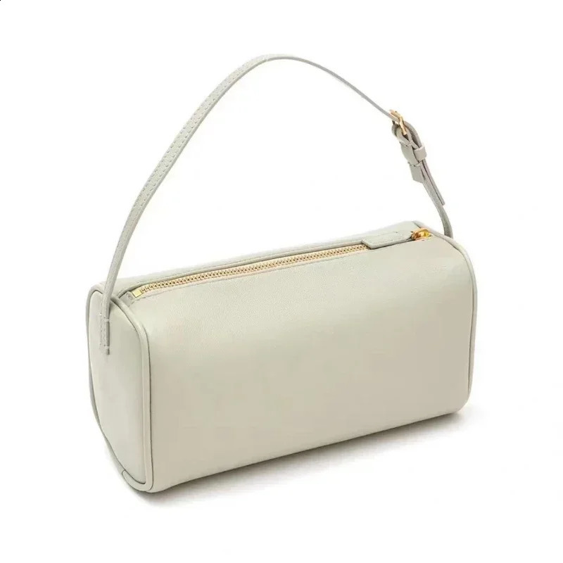 Trend Elegant Leather Pen Holder Bag Suede Leather Underarm Cowhide Small Square Soft Handbag 240830