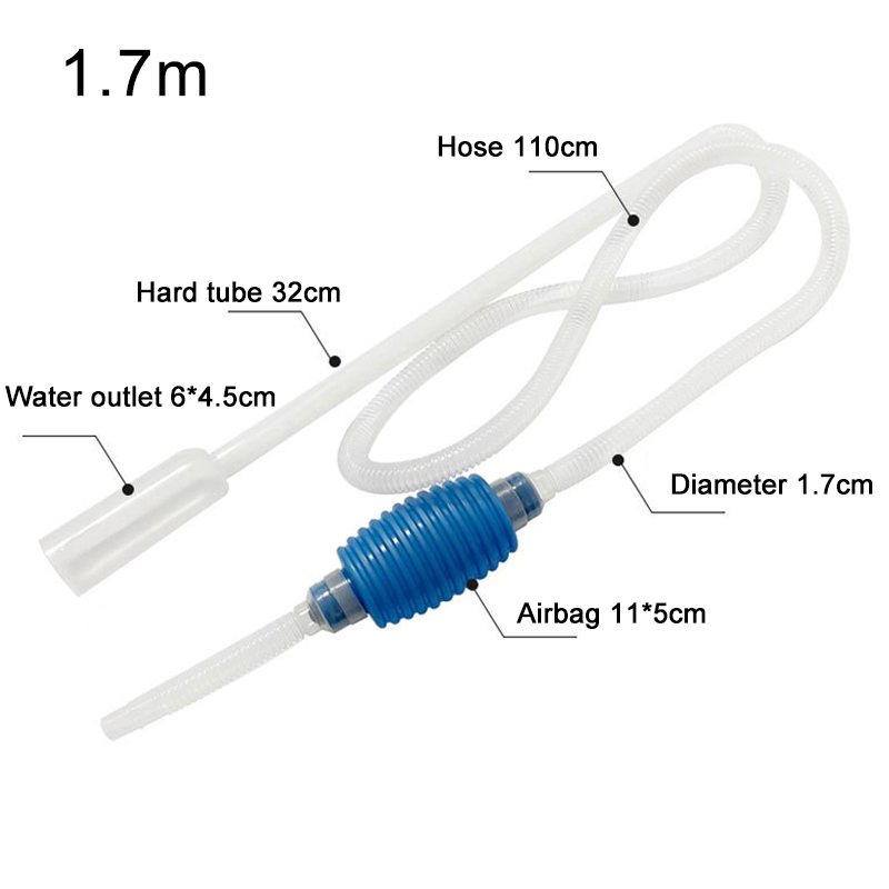 Aquarium Siphon Fish Tank Syphon Vacuum Gravel Water Filter Cleaner Pump Manual Cleaner Vacuum Cleaning Tools Accessories