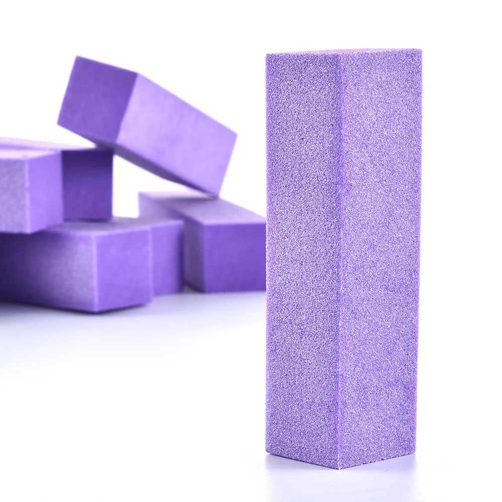 10pcs buffered nail sponge sanding block nail file pedicure manual nail art tool nail polish durable undamaged nail neutral W240829