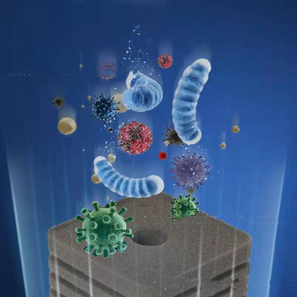 3-in-1 Aquarium Biochemical Sponge Filter Submersible Fish Tank Foam Filter for Aquarium Fish Tank for Freshwater and Saltwater