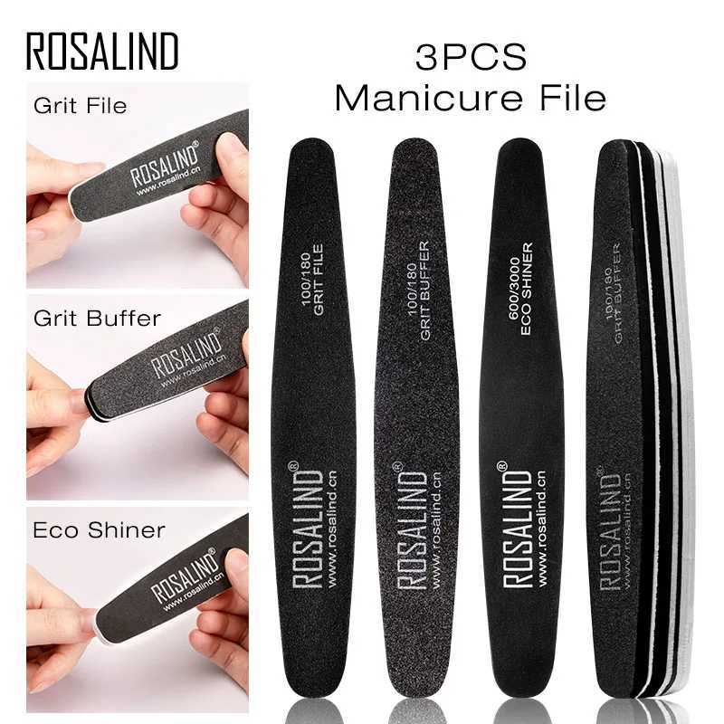 ROSALIND Nail File Nail Buffer Washable Matte Polishing Buffer Foot Therapy Nail Art Tool 1 piece W240829
