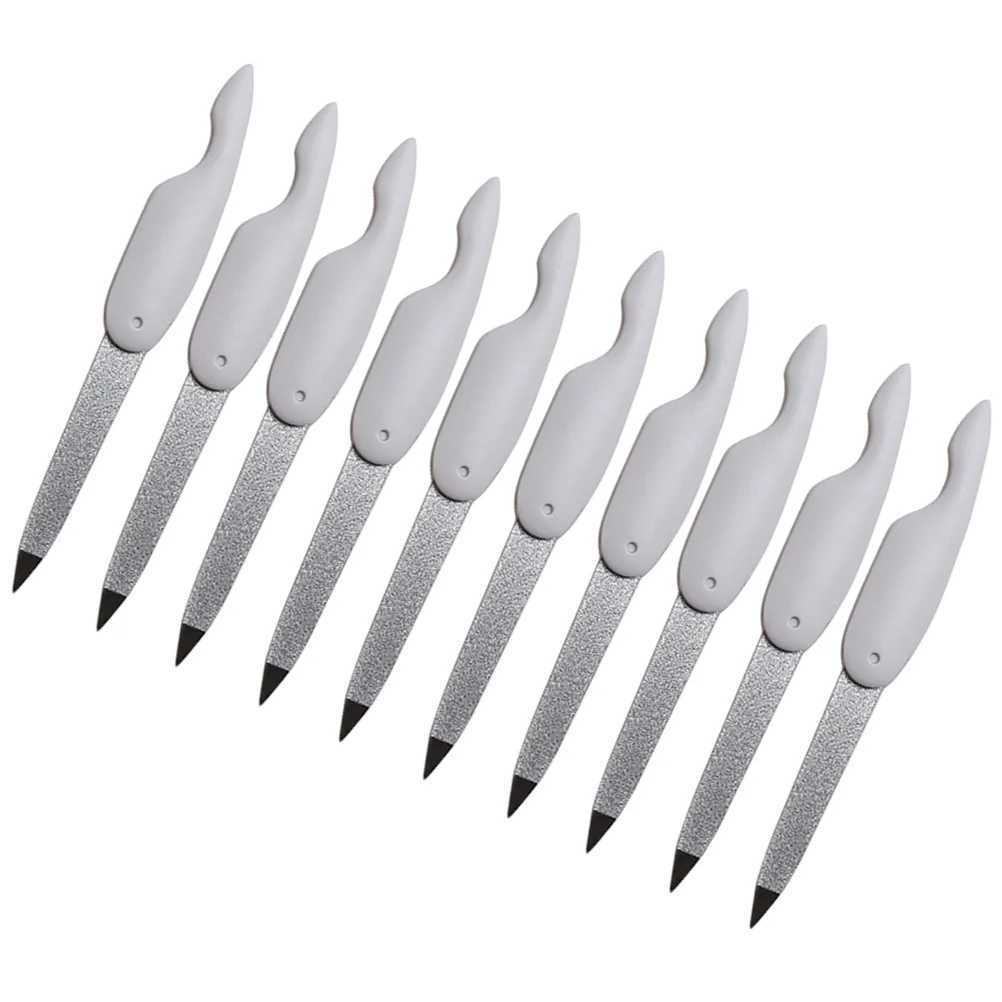10 folding nail files gel polishing buffer files Manicure double-sided folding W240829
