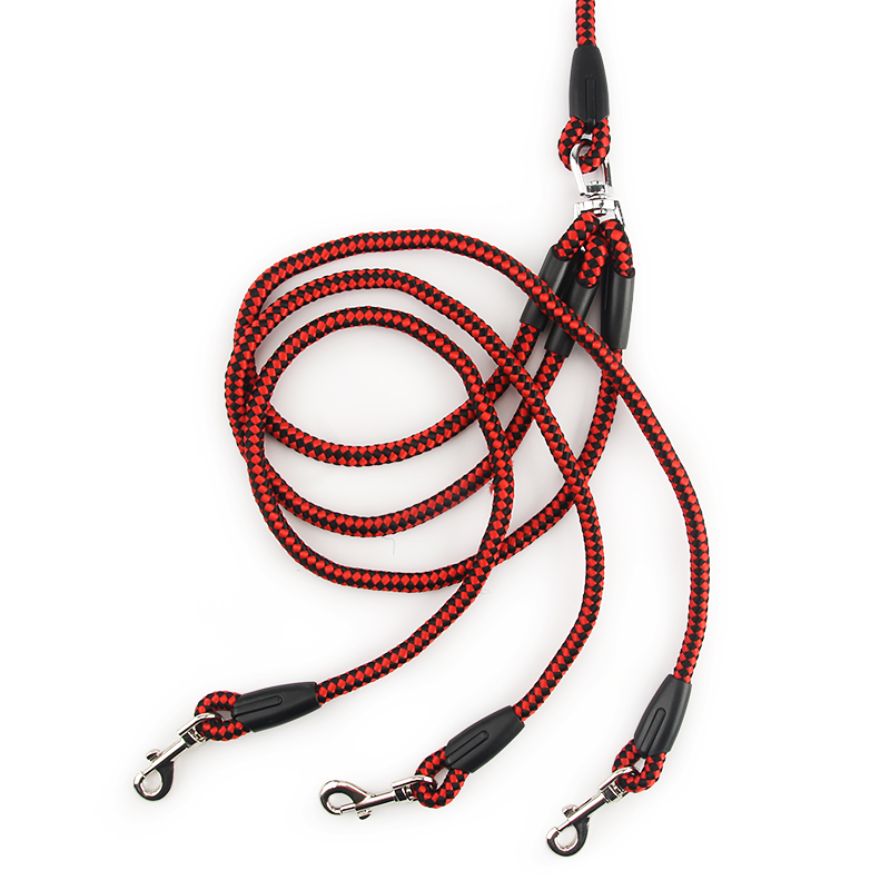 3 In 1 Durable Nylon Pet Dog Leash , 360° Swivel No Tangle Climbing Rope Removable Pet Traction Rope, Lead for Medium Large Dogs