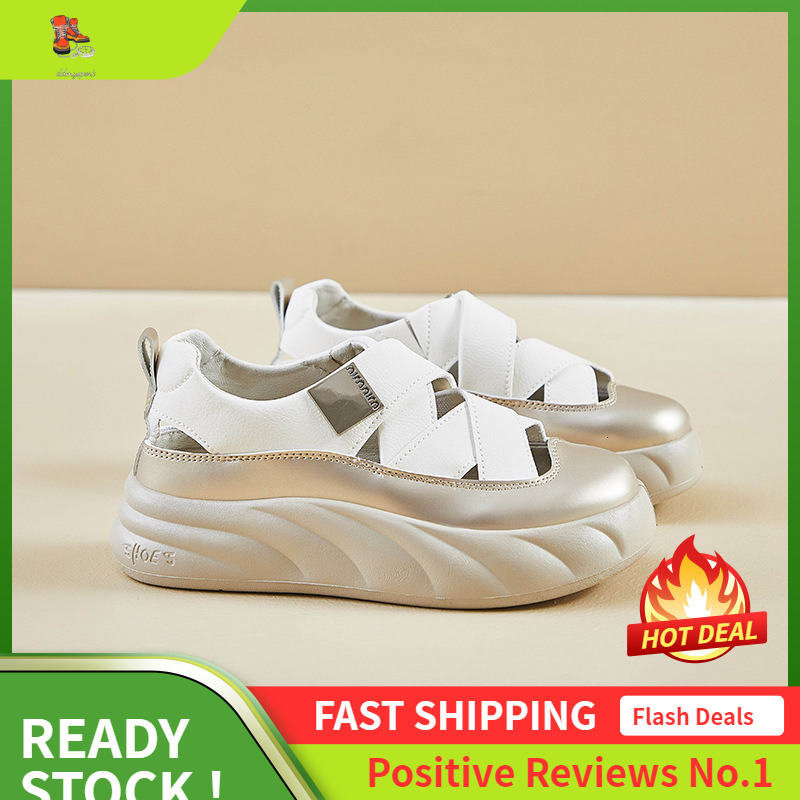 Ddmysports Summer White New Korean Version Ins Female Student Height Increasing Breathable Sports Board Casual Shoes RM OUTDOOR