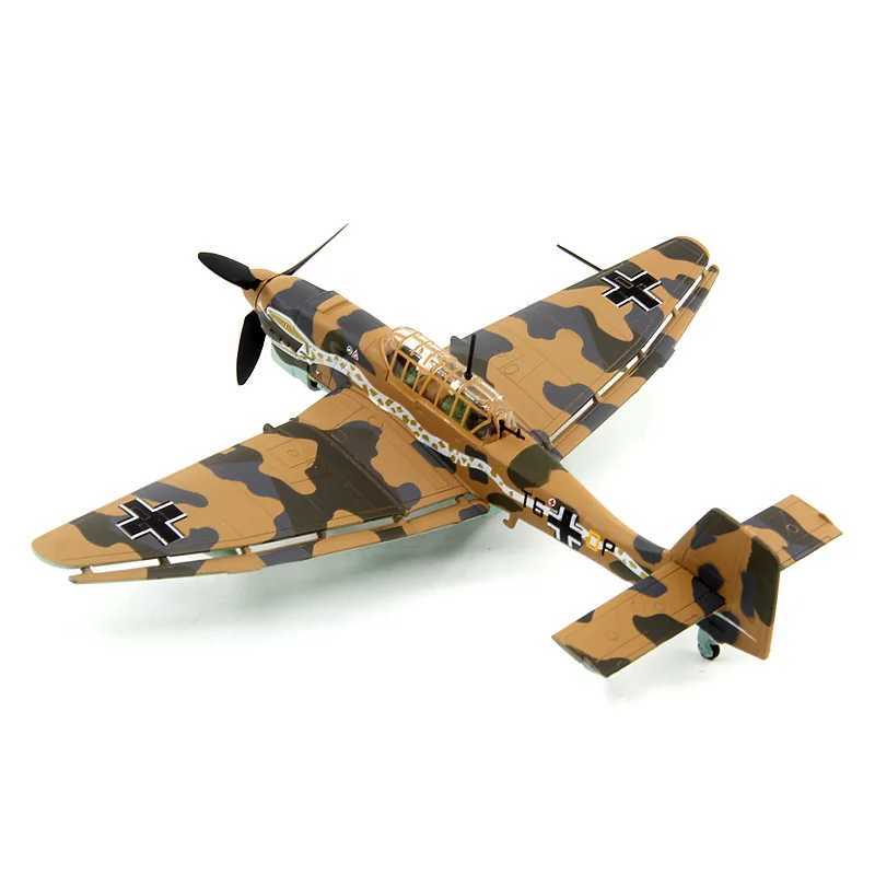 1 72 1/72 scale German Junkers Stuka JU-87 JU87 bomber fighter jet die cast metal airplane model childrens toy W240829