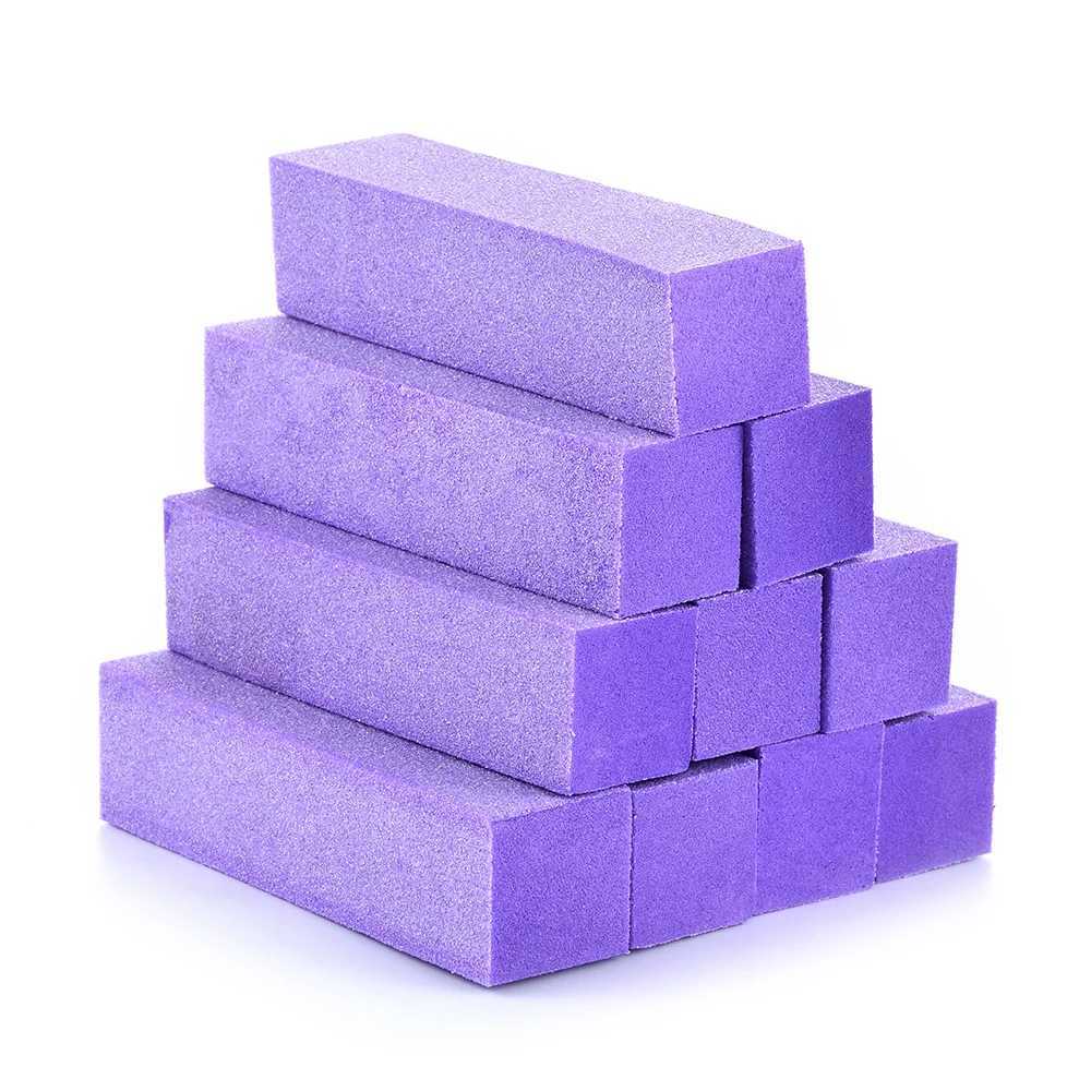 10pcs buffered nail sponge sanding block nail file pedicure manual nail art tool nail polish durable undamaged nail neutral W240829