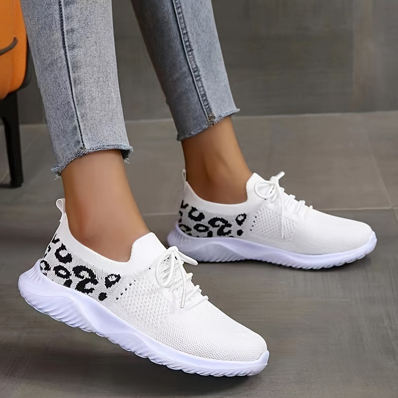 Plus Size Fashion Women Sports Sneakers Summer 2023 Lightweight Running Walking Shoes Woman Casual Breathable Knit Tennis Shoes