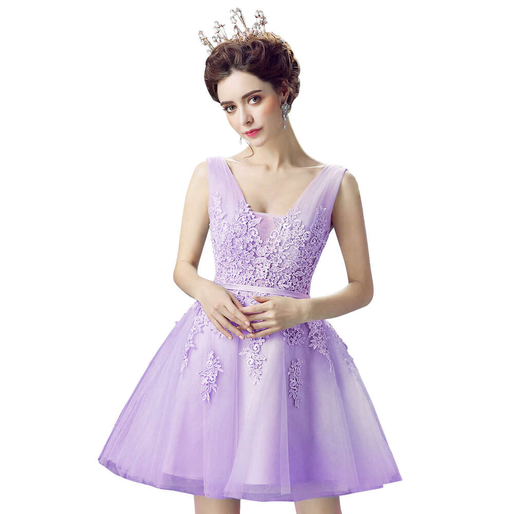 Graduation For Junior Tail Homecoming Dresses Short A E V Neck Tulle Mini Party Gowns Lace Up Cps341 0912