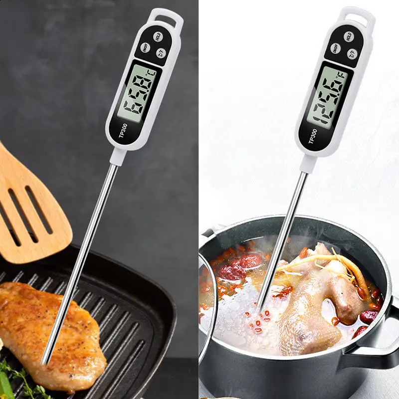 1 food thermometer TP300 digital kitchen thermometer for meat cooking food probe barbecue electronic oven kitchen tool portable 240829