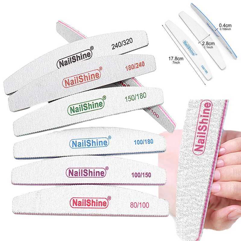 Professional 100/180 washable nail file reusable double-sided sanding buffer strip UV gel polishing tool W240829