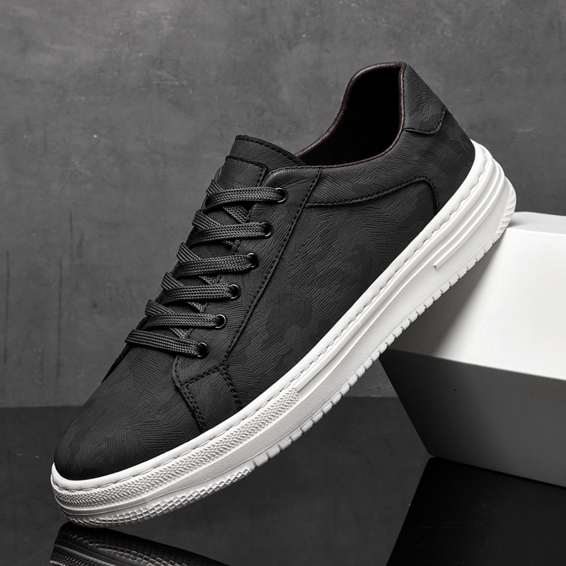 New Luxury Casual Shoes Outdoor Men's Genuine Leather Sneakers Tenis Masculino Skateboard Men Shoes Simple Leisure Walk Footwear