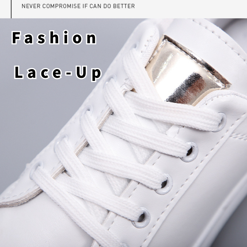 Spring Women Casual Shoes White Breathable Embroidered Flower Lace-Up Women Sneakers Fashion Korean Version Women Tennis Shoes 111