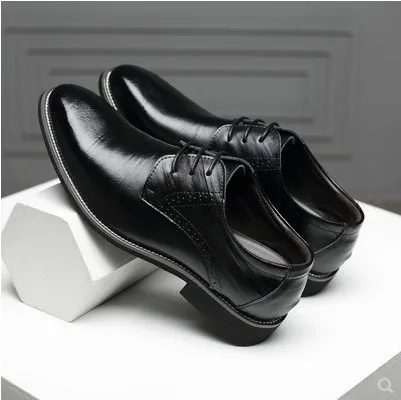 Zapatos Hombre Plus Size Men Leather Shoes Casual Shoes High Quality Luxury Business Dress All-Match Wedding Man