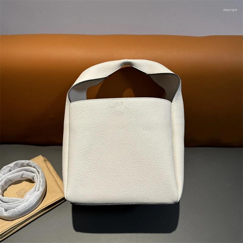 Shoulder Bags Original Imported Cowhide 2024 Women's Bag Single Crossbody Handbag Bucket e2b0