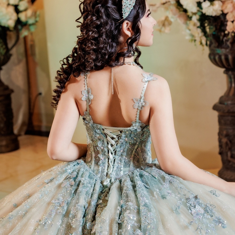 Mexican Mint Green 2024 Quinceanera Dresses With Cape Sequin Applique Lace Tull Sweet 16 Dress Ball Gown Corset Vestidos De 15 Anos