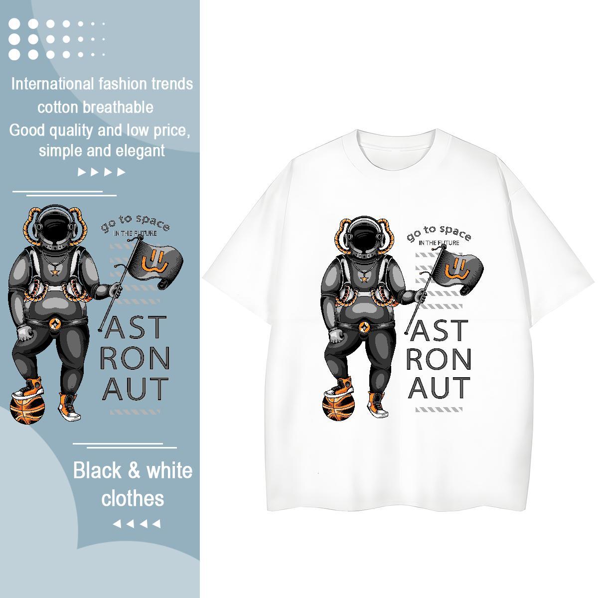 Designer Nice Women Tshirts 230g Pure Cotton universe Home Outdoor Women T Shirts Short sleeve Soft DIY Anime Printed Wear