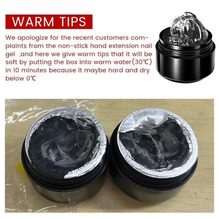 Born Pretty 15ml transparent rodless hand extension gel nail polish for 3D shape nail art solid emulsion jelly hard gel for false nails W240829