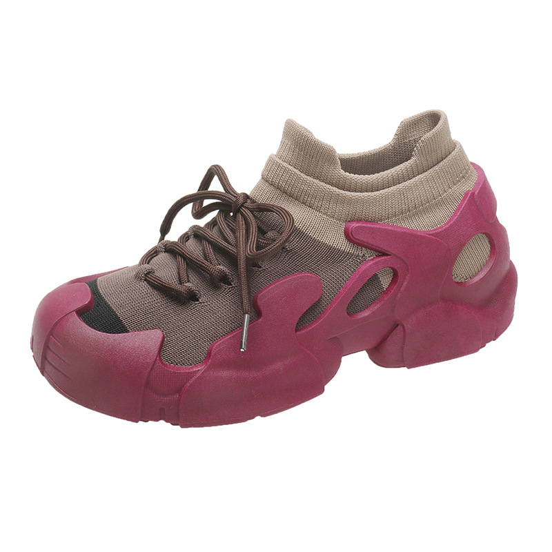 Women's versatile breathable color blocked fashionable casual sports shoes